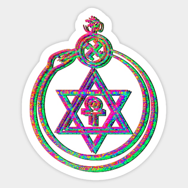 theosophical society emblem Sticker by indusdreaming